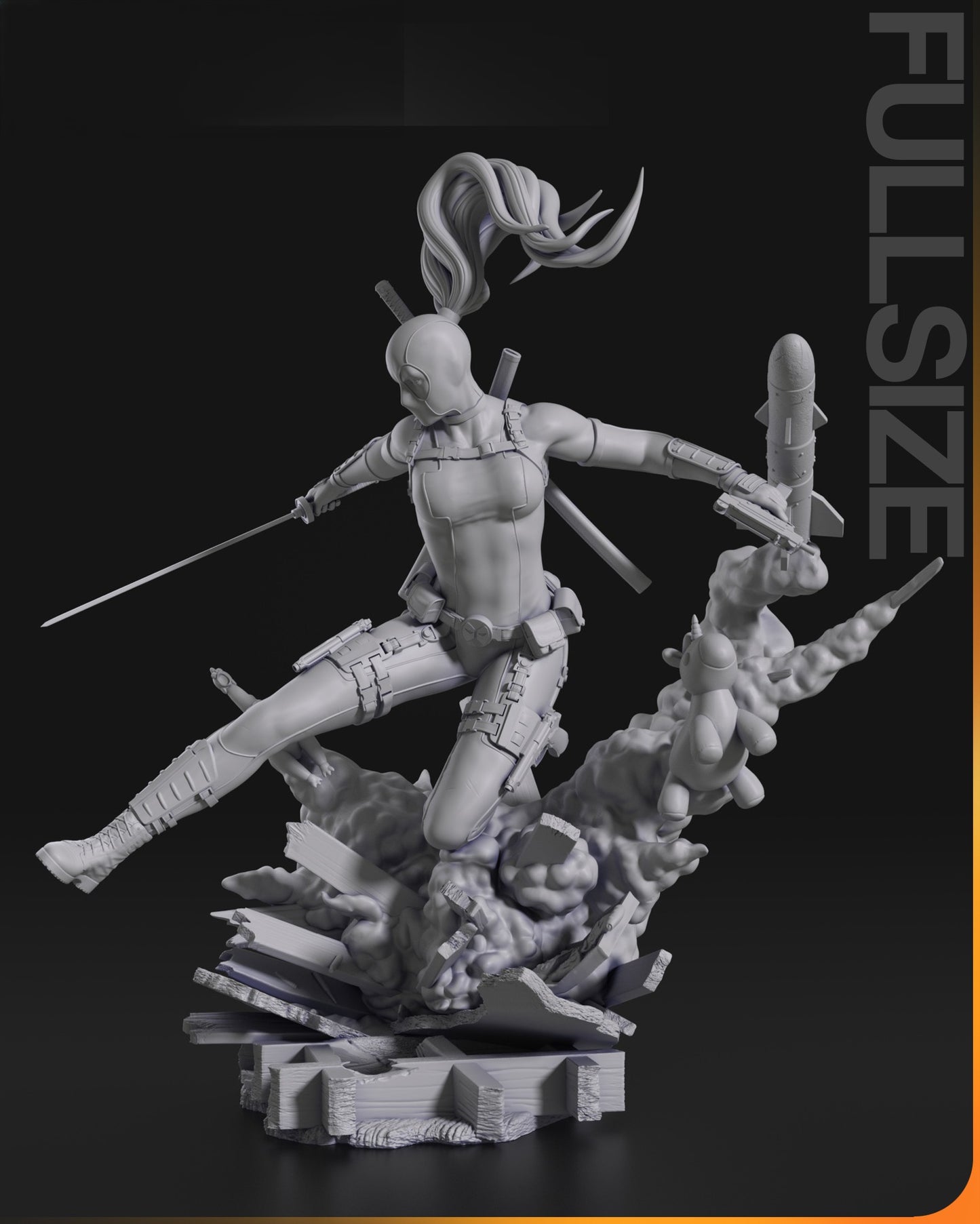 2630 Lady Deadpool - Deadpool - STL 3D Print Files