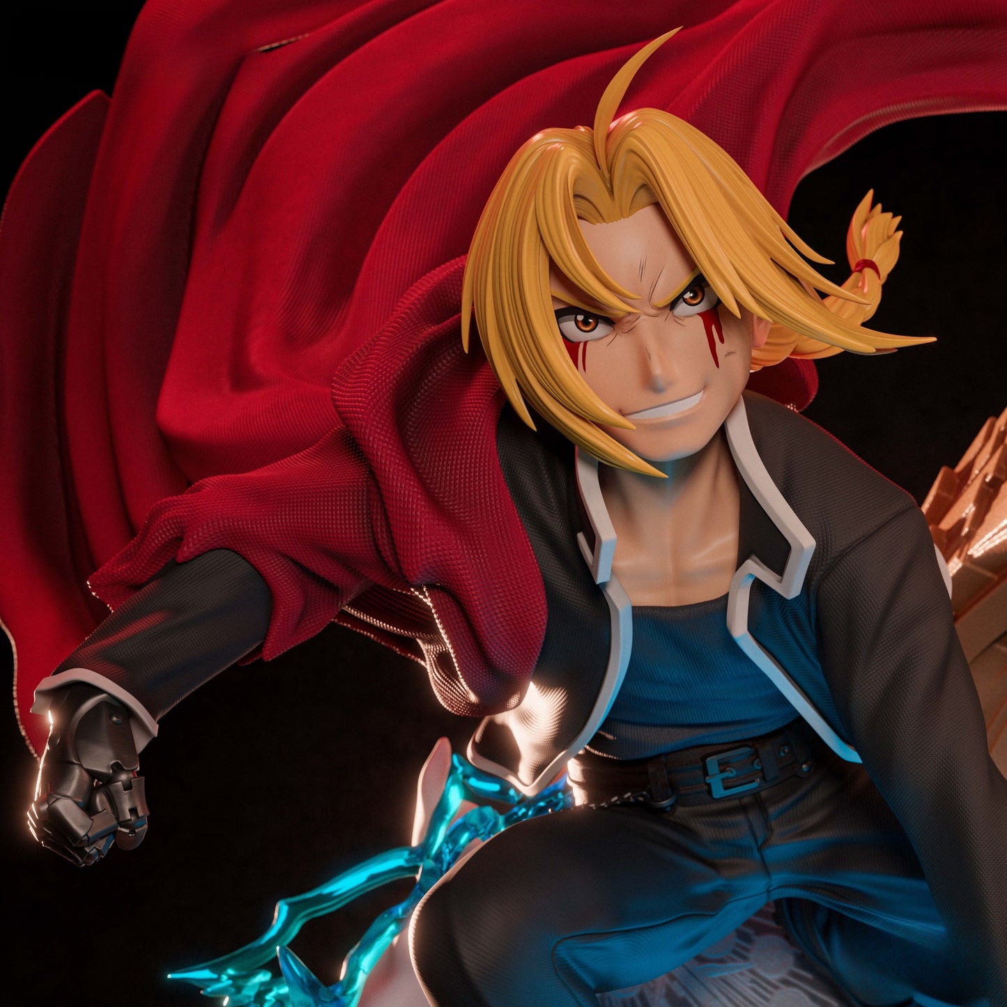 3154 Edward Elric - Fullmetal Alchemist - STL 3D Print Files