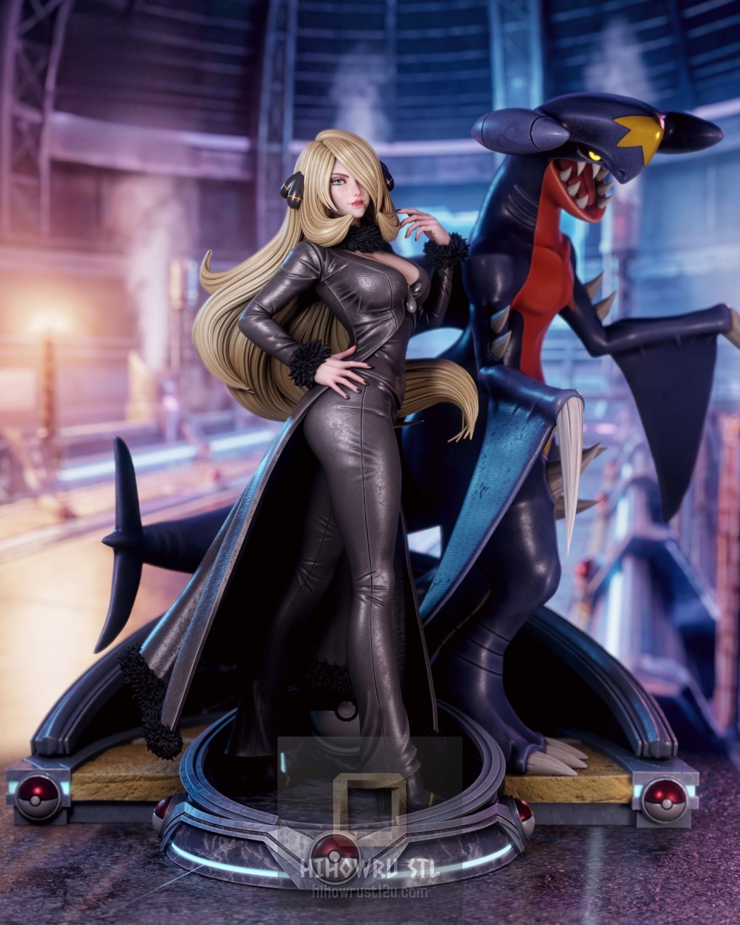 5108 Cynthia NSFW AND Garchomp - Pokemon - STL 3D Print Files