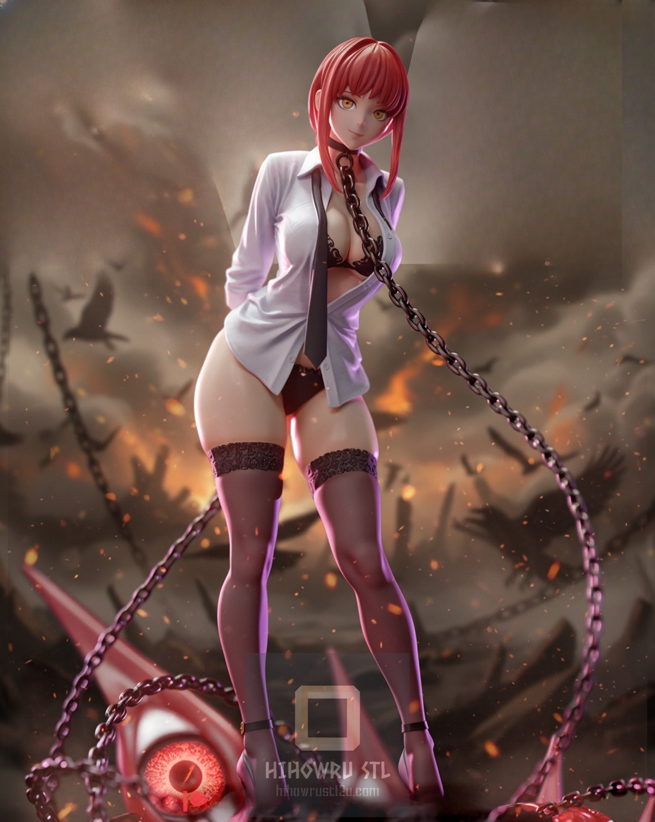 4618 Makima - Chainsaw Man - STL 3D Print Files