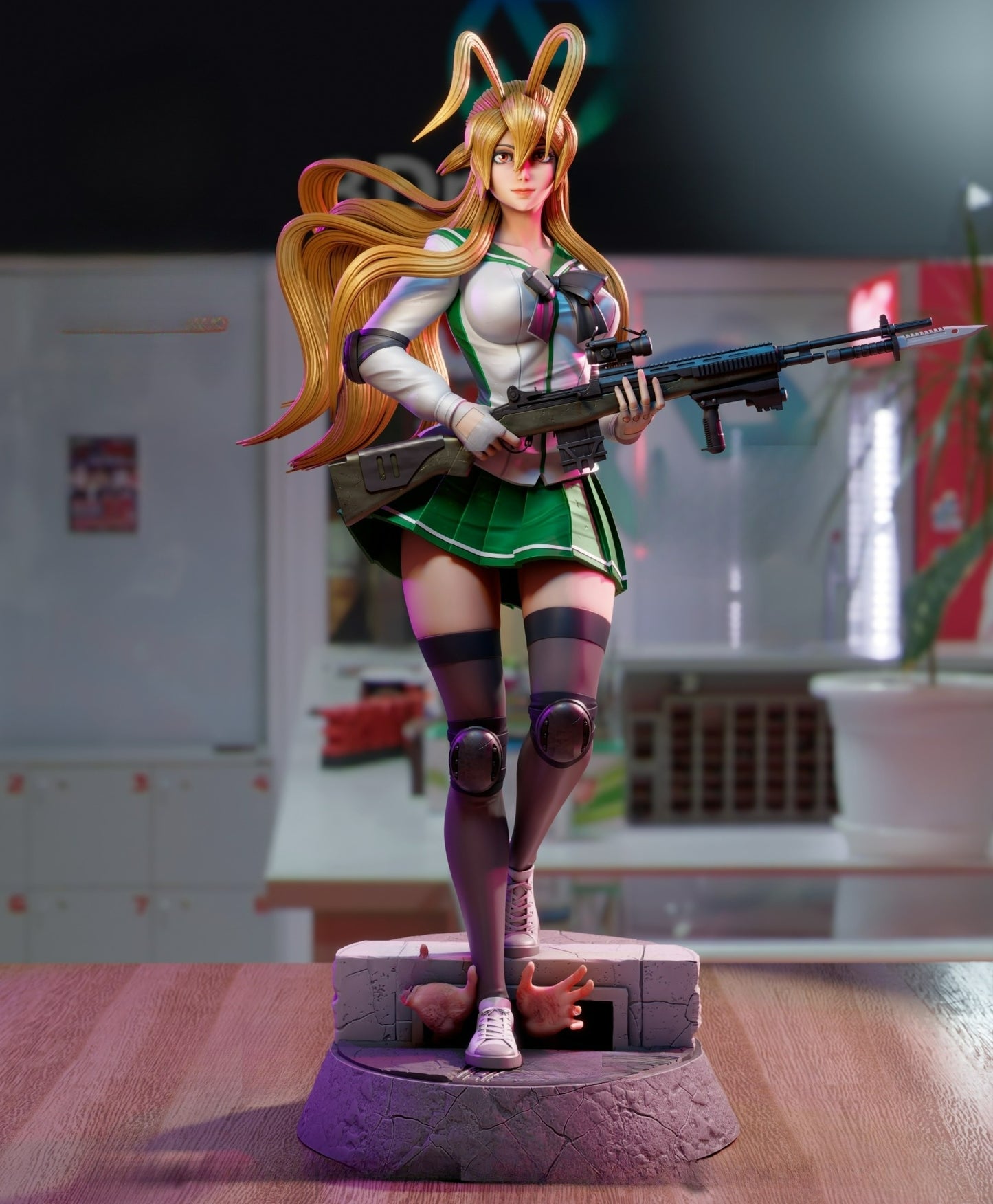 3247 Rei Miyamoto NSFW - Highschool of the Dead - STL 3D Print Files