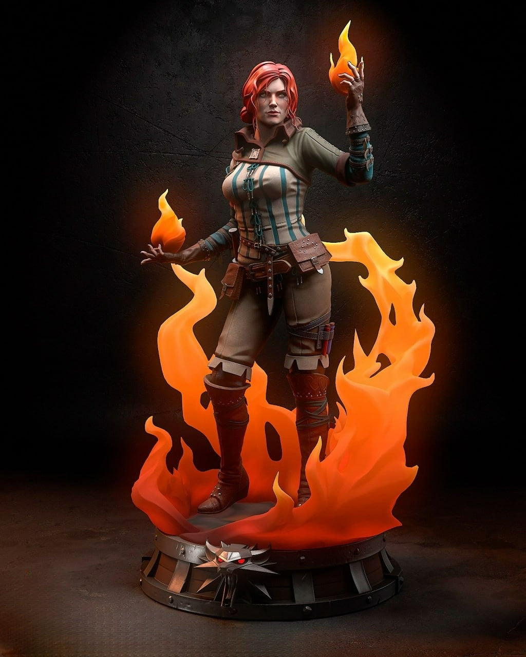 3346 Triss Merigold - Witcher - STL 3D Print Files