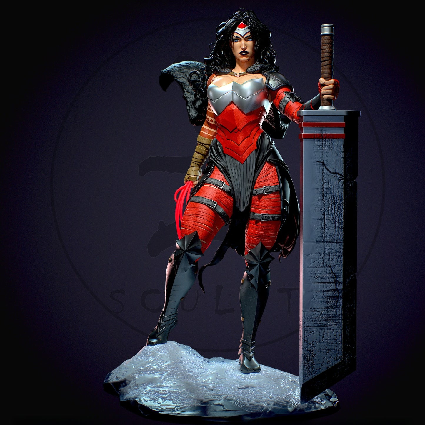 3393 Wonder Woman NSFW - DC Comics - STL 3D Print Files