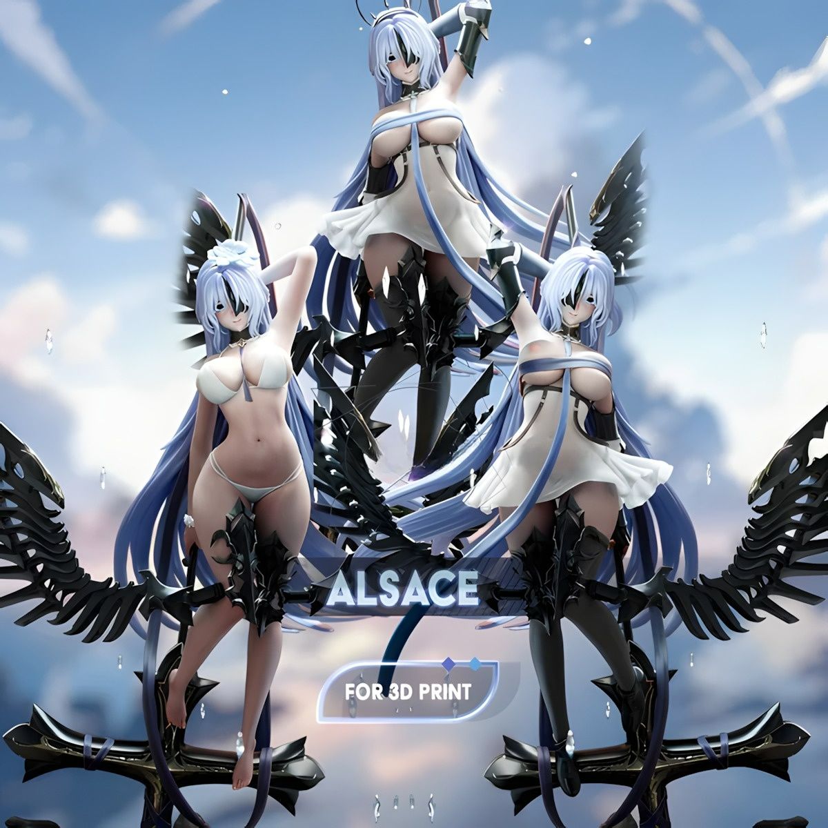 3723 Alsace - Azur Lane - STL 3D Print Files