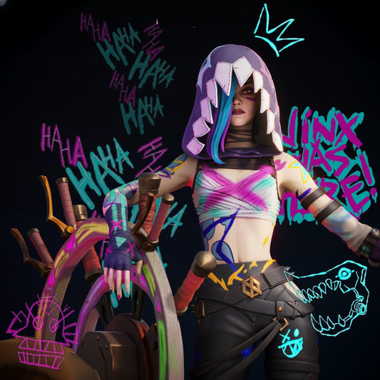 4056 Jinx - League of Legends - STL 3D Print Files