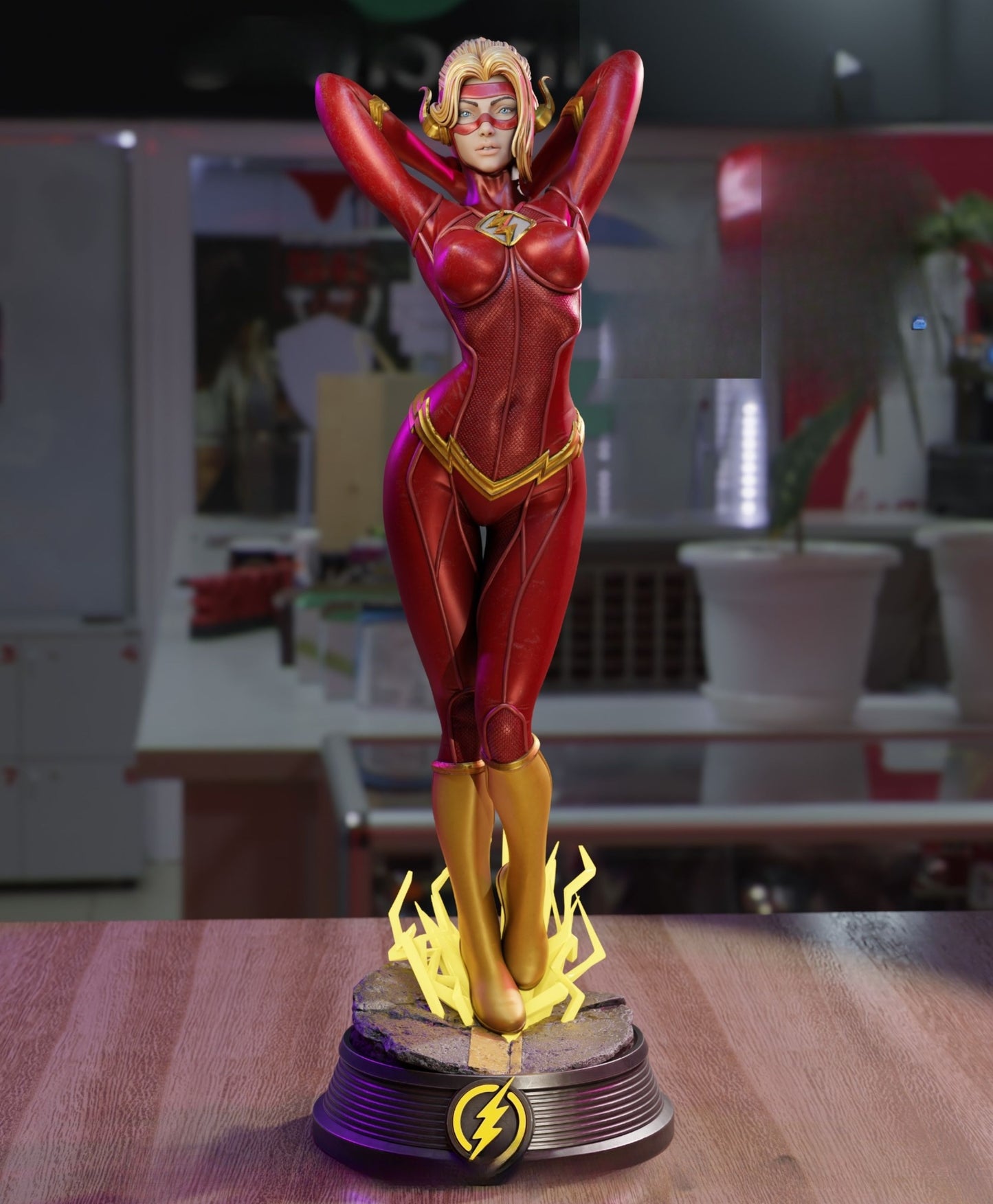 4215 Lady Flash NSFW - DC COMICS - STL 3D Print Files