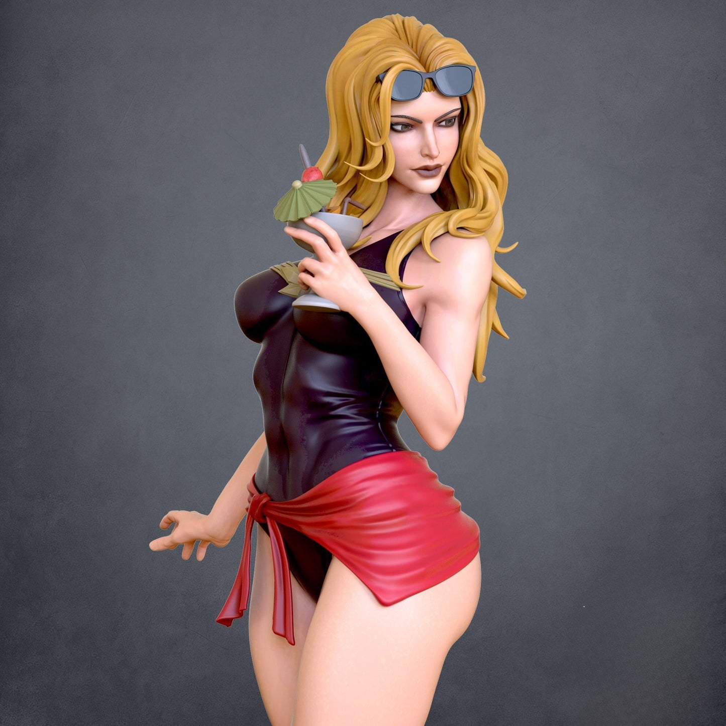 4244 Captain Marvel Swimsuit NSFW - Marvel Comics - STL 3D Print Files