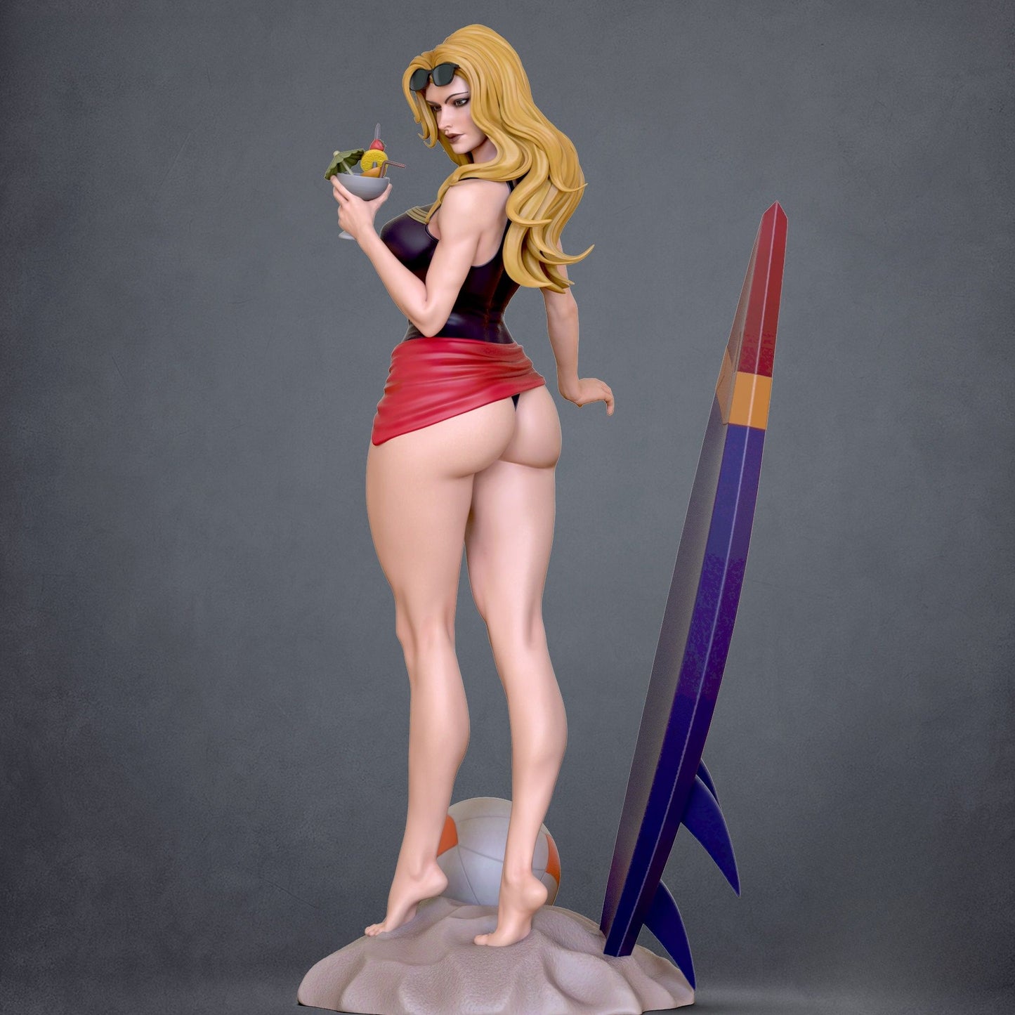 4244 Captain Marvel Swimsuit NSFW - Marvel Comics - STL 3D Print Files