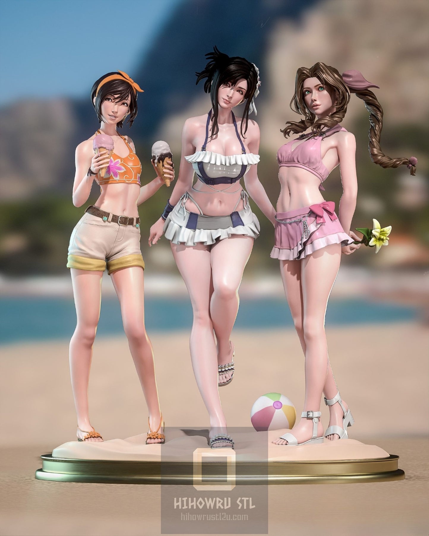 4285 Yuffie Kisaragi - Final Fantasy - STL 3D Print Files