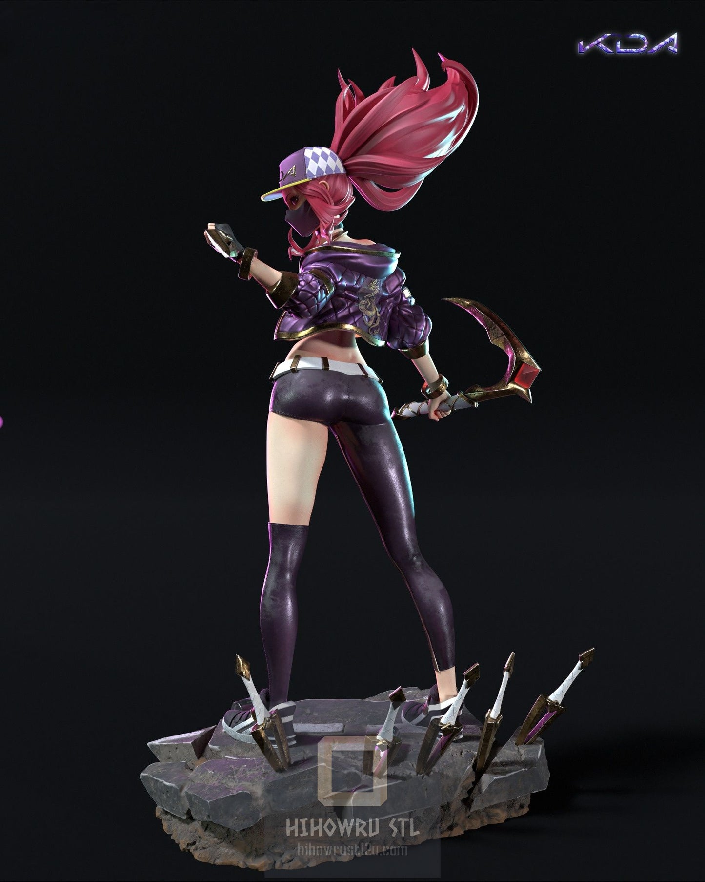 4311 Akali - K/DA  - STL 3D Print Files