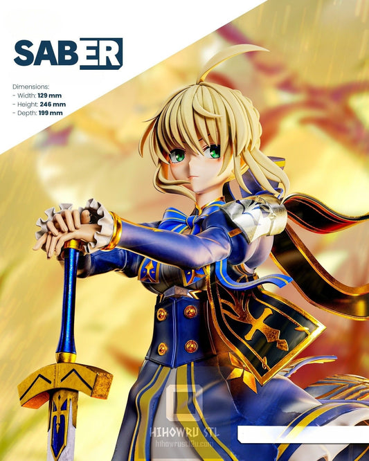 4329 Saber - Fate/stay night - STL 3D Print Files