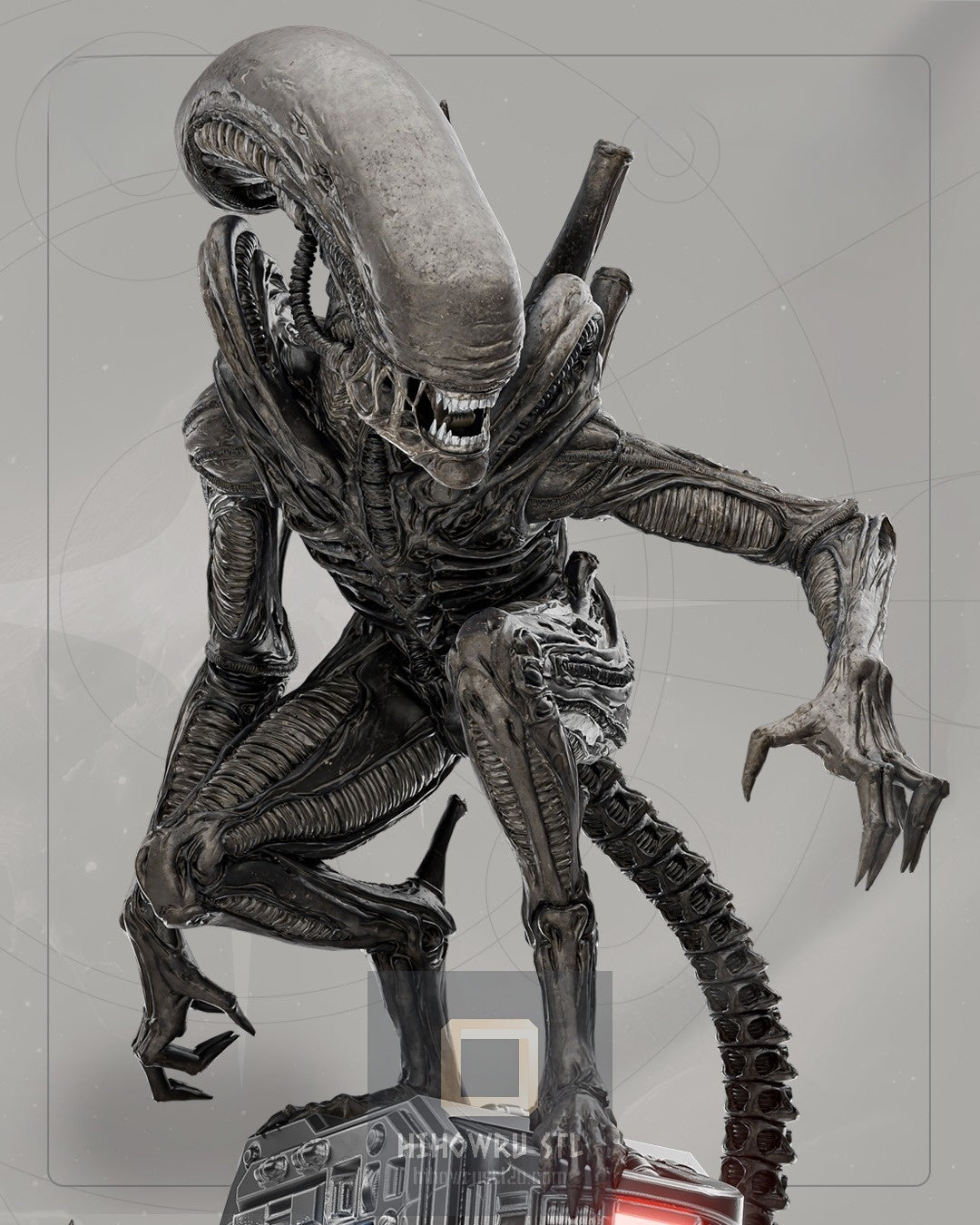 4358 Alien Xenomorph Big Chap - STL 3D Print Files