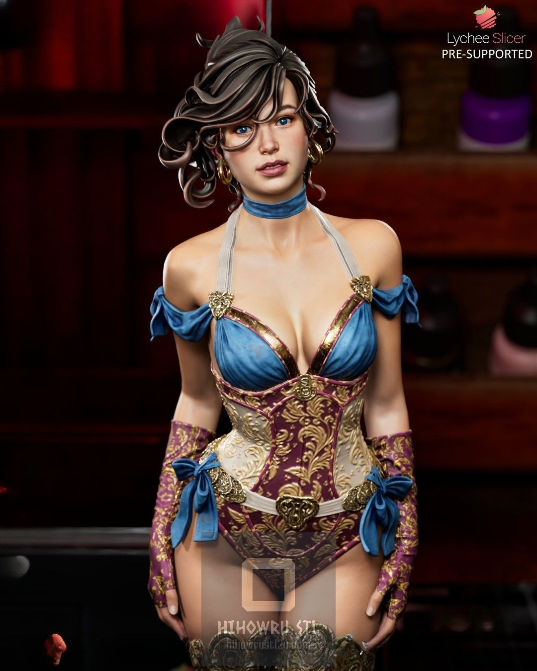 4387 Pretty Lady LACE - STL 3D Print Files