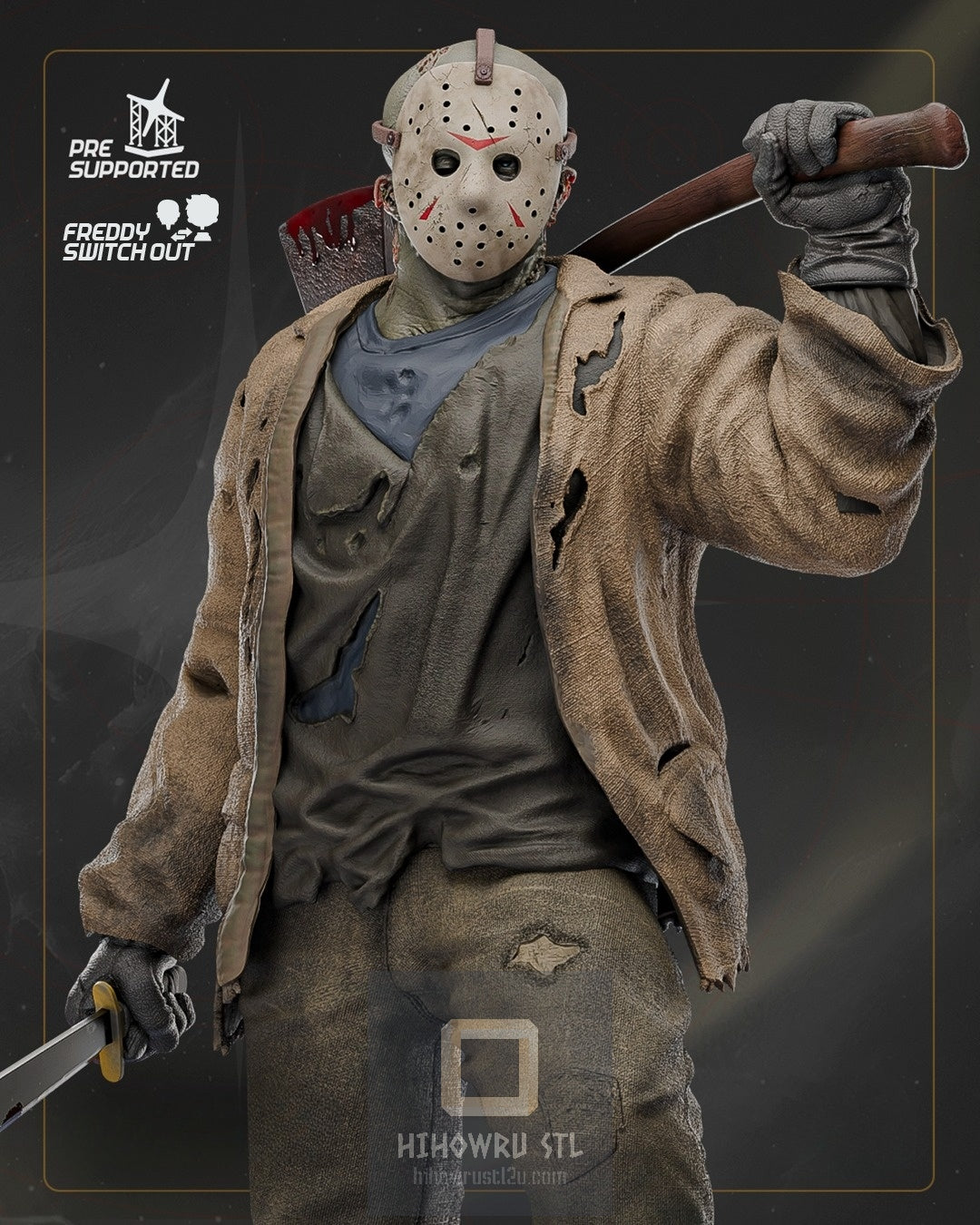 4388 Jason Voorhees - Friday the 13th - STL 3D Print Files