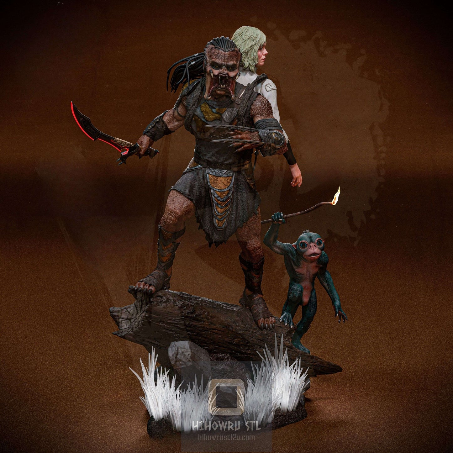 4483 Predator: Badlands Diorama - STL 3D Print Files