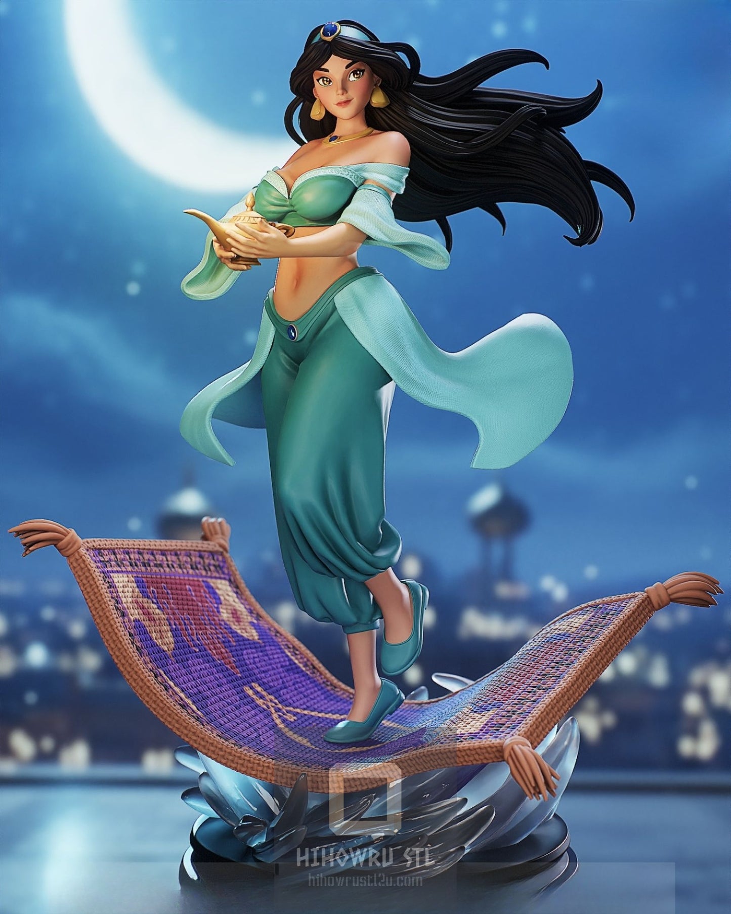 4564 Jasmine NSFW - Aladdin - STL 3D Print Files