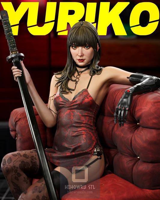 4671 Yuriko - Cyborg Samurai  - STL 3D Print Files