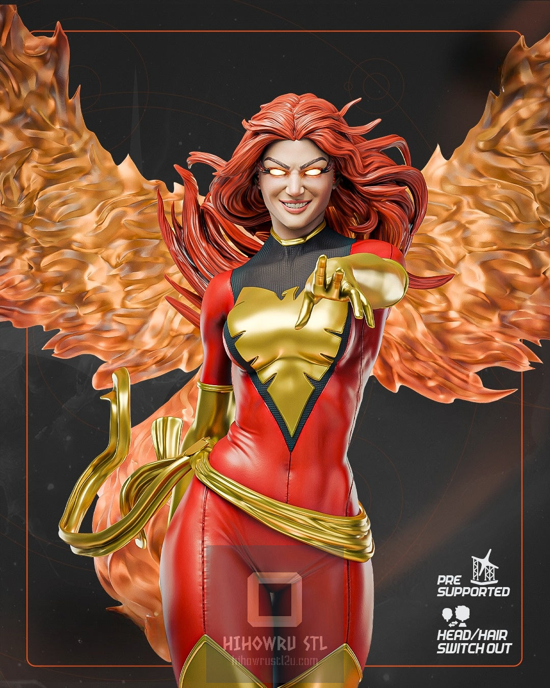 4815 Jean Grey - X-MEN - STL 3D Print Files