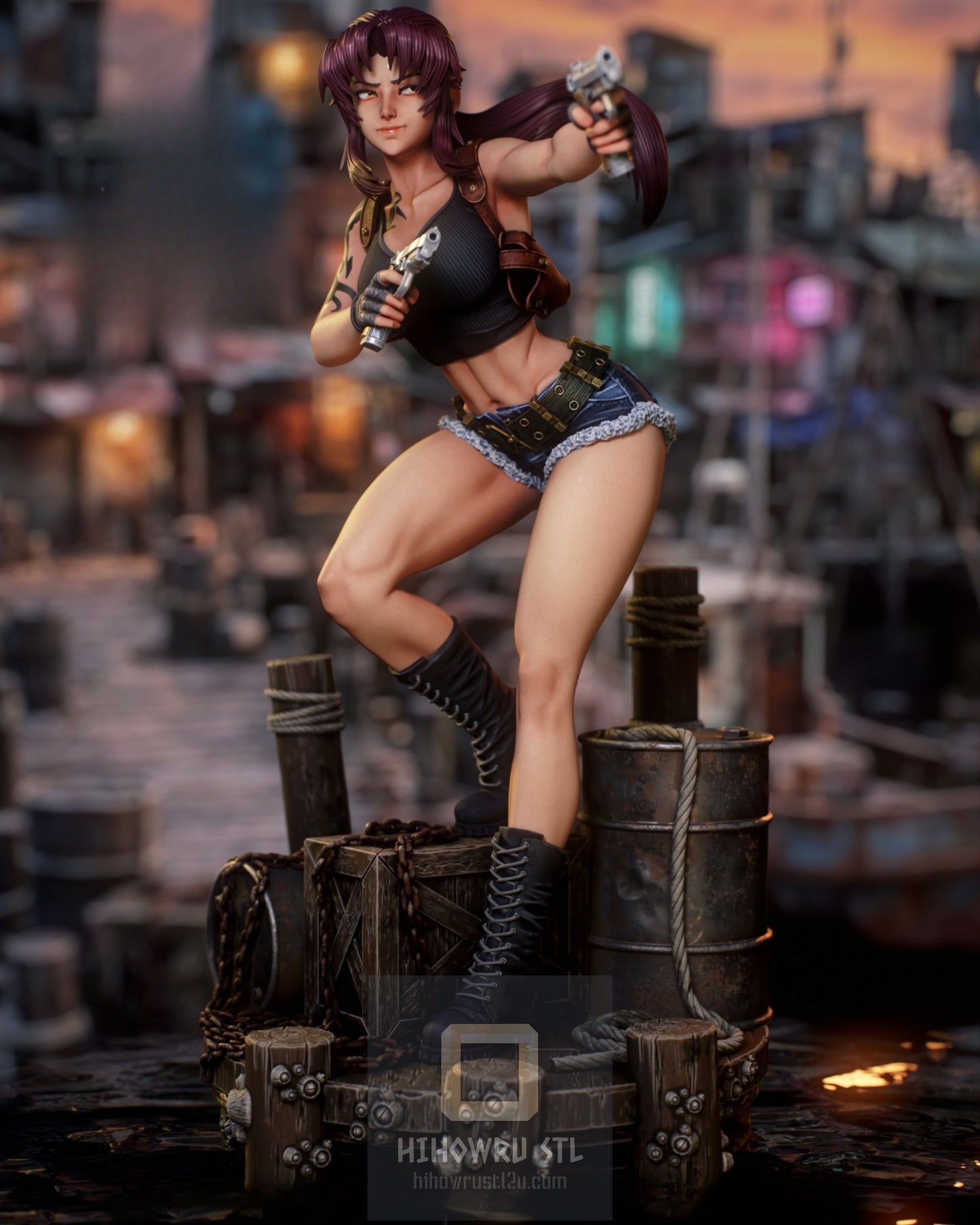 4868 Revy NSFW - Black Lagoon - STL 3D Print Files