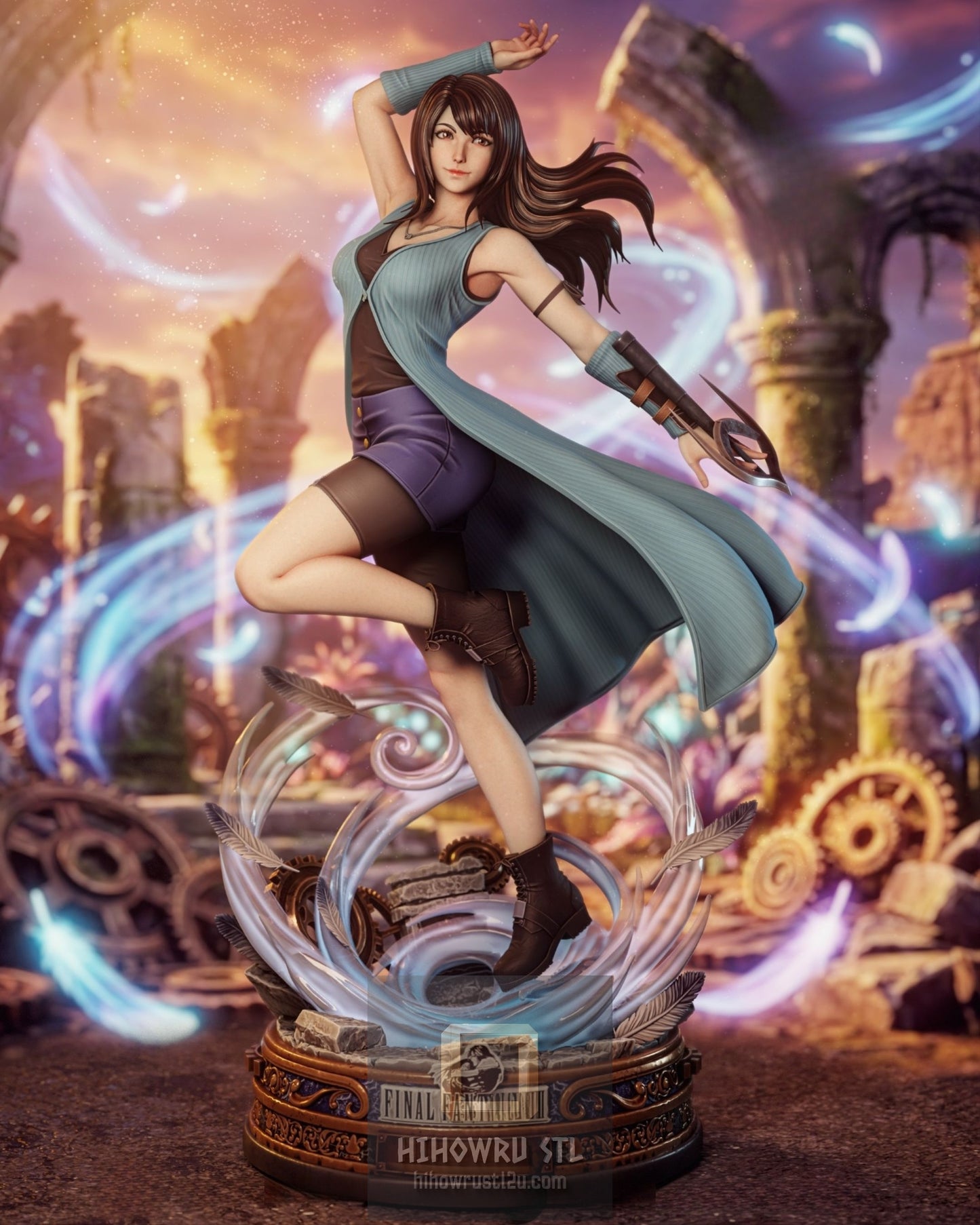 5268 Rinoa Heartilly - Final Fantasy - STL 3D Print Files