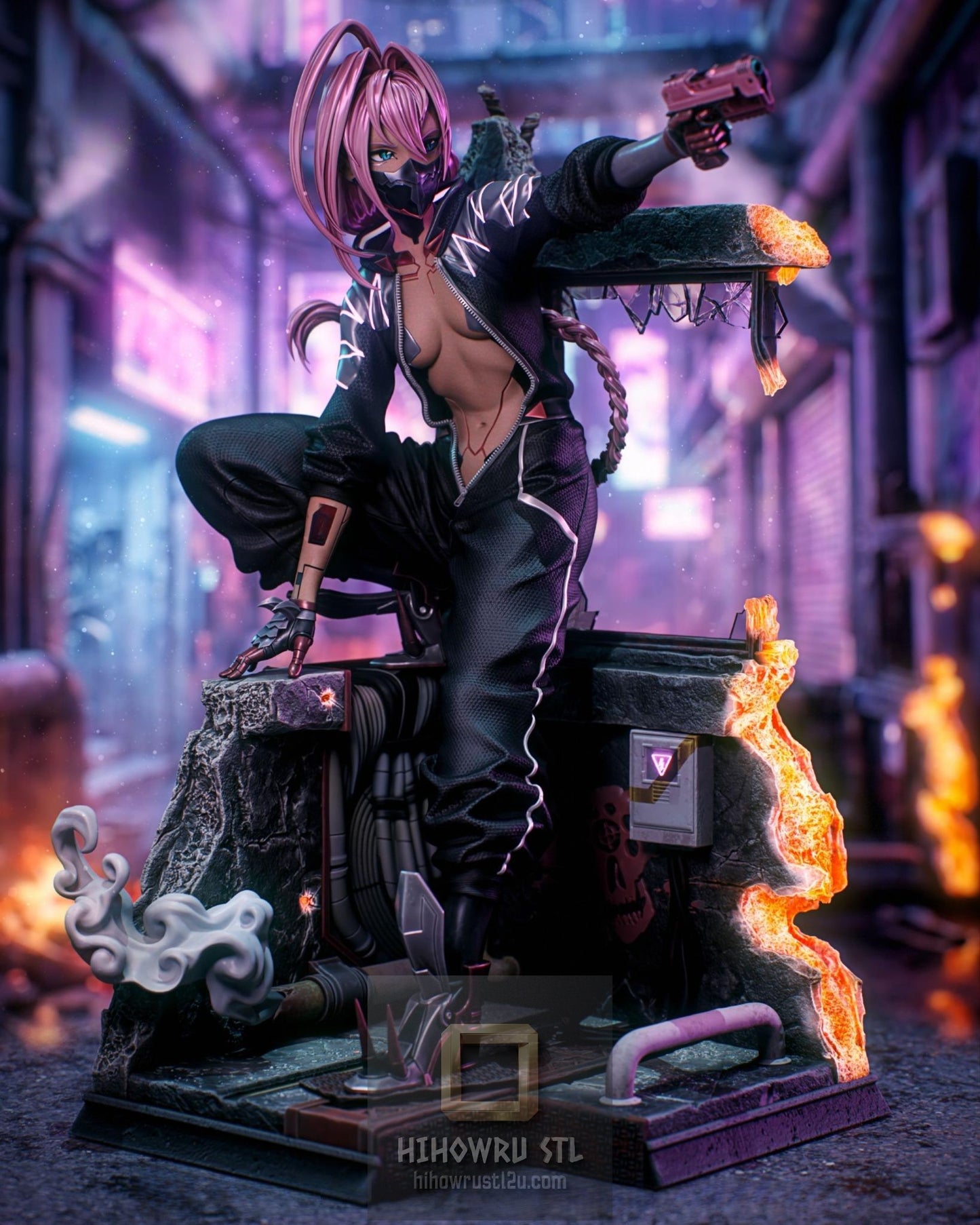 5501 Talia Yang - Cyberpunk - STL 3D Print Files