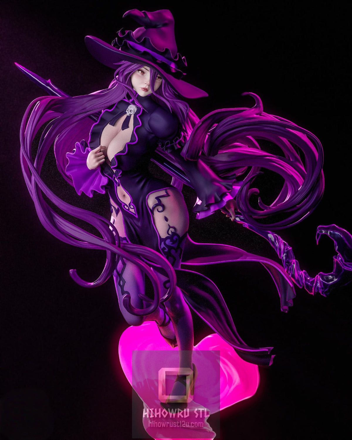 5618 Dark Mage NSFW - Monster Girl Encyclopedia - STL 3D Print Files