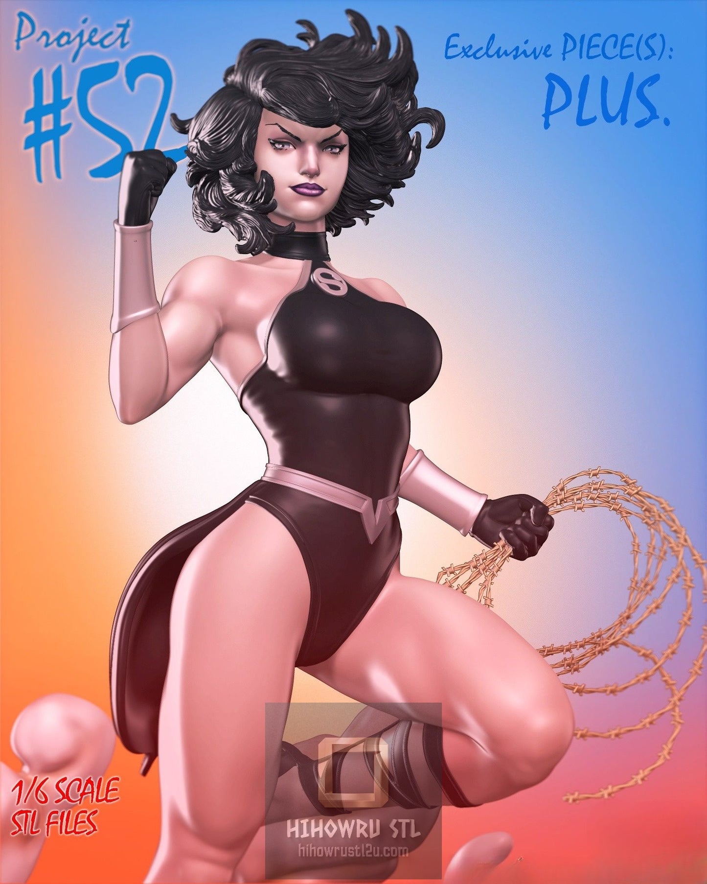 5221 Power Girl NSFW - DC Comics - STL 3D Print Files
