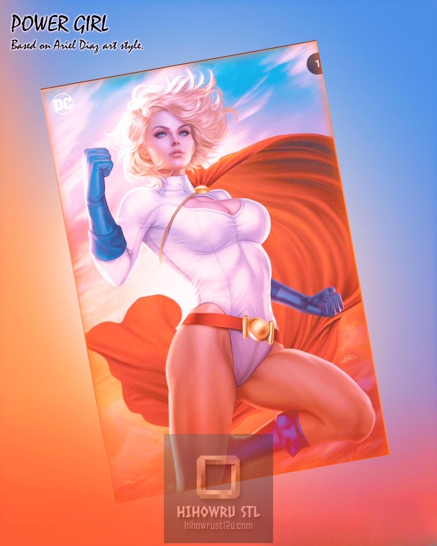 5221 Power Girl NSFW - DC Comics - STL 3D Print Files