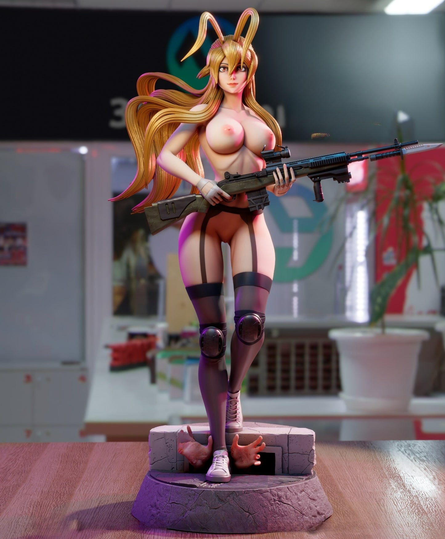 3247 Rei Miyamoto NSFW - Highschool of the Dead - STL 3D Print Files