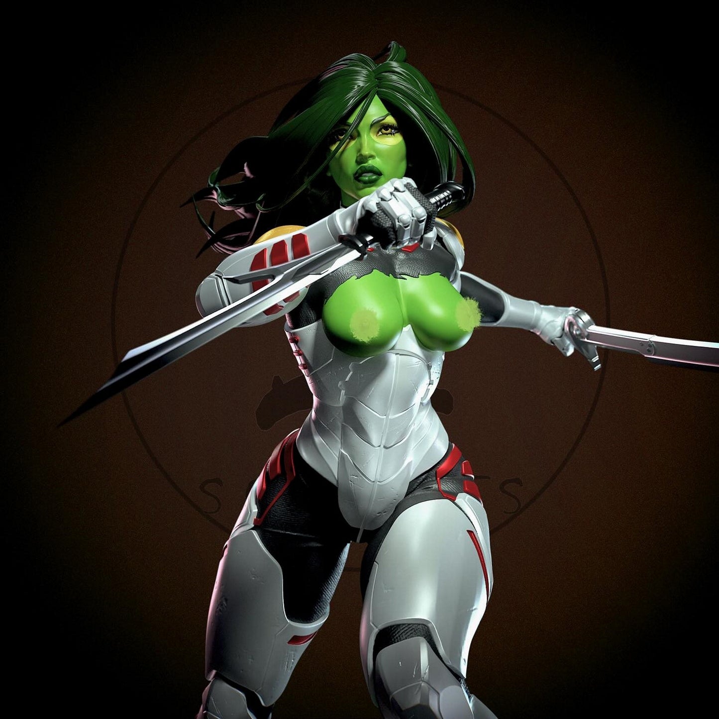 3270 Gamora NSFW - Guardians of the Galaxy - STL 3D Print Files