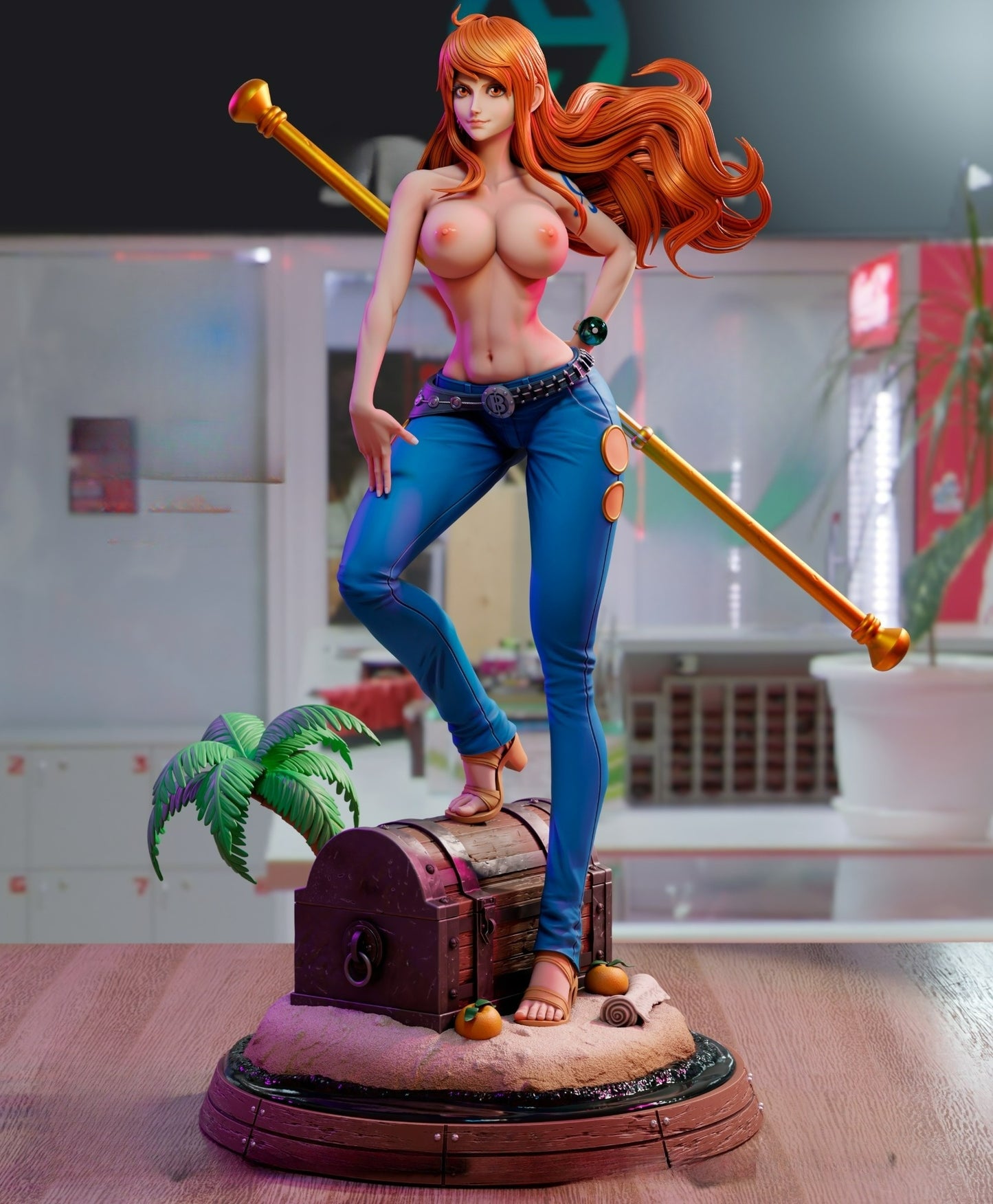 3278 Nami NSFW - One Piece - STL 3D Print Files