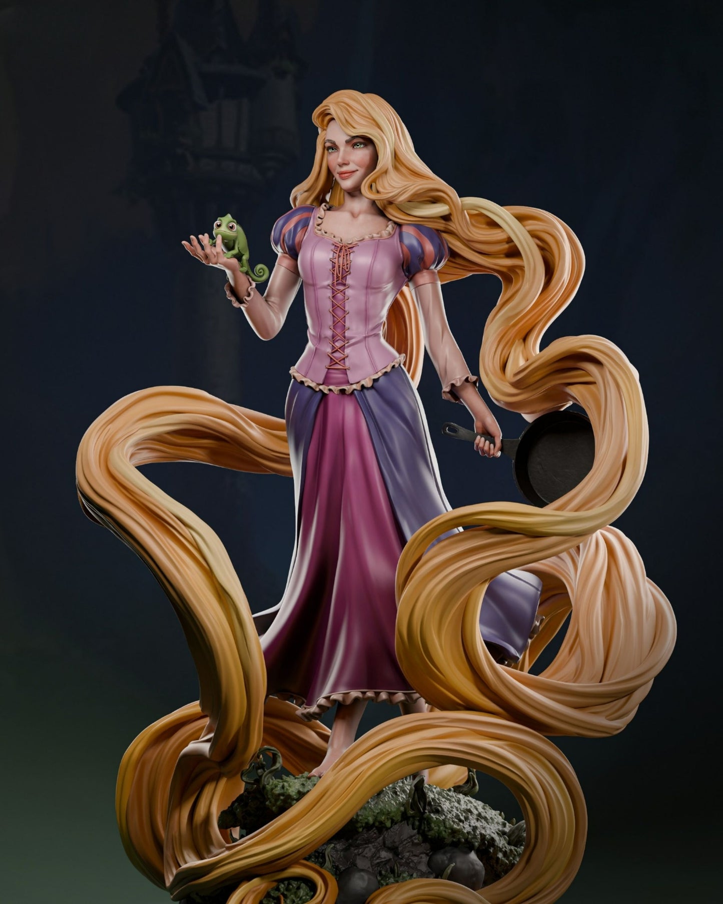 3724 Rapunzel - Disney - STL 3D Print Files