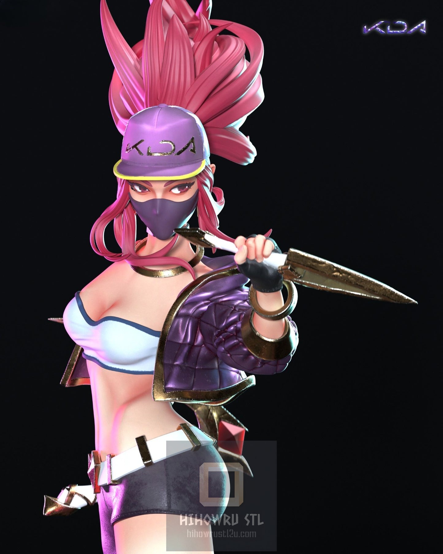 4311 Akali - K/DA  - STL 3D Print Files