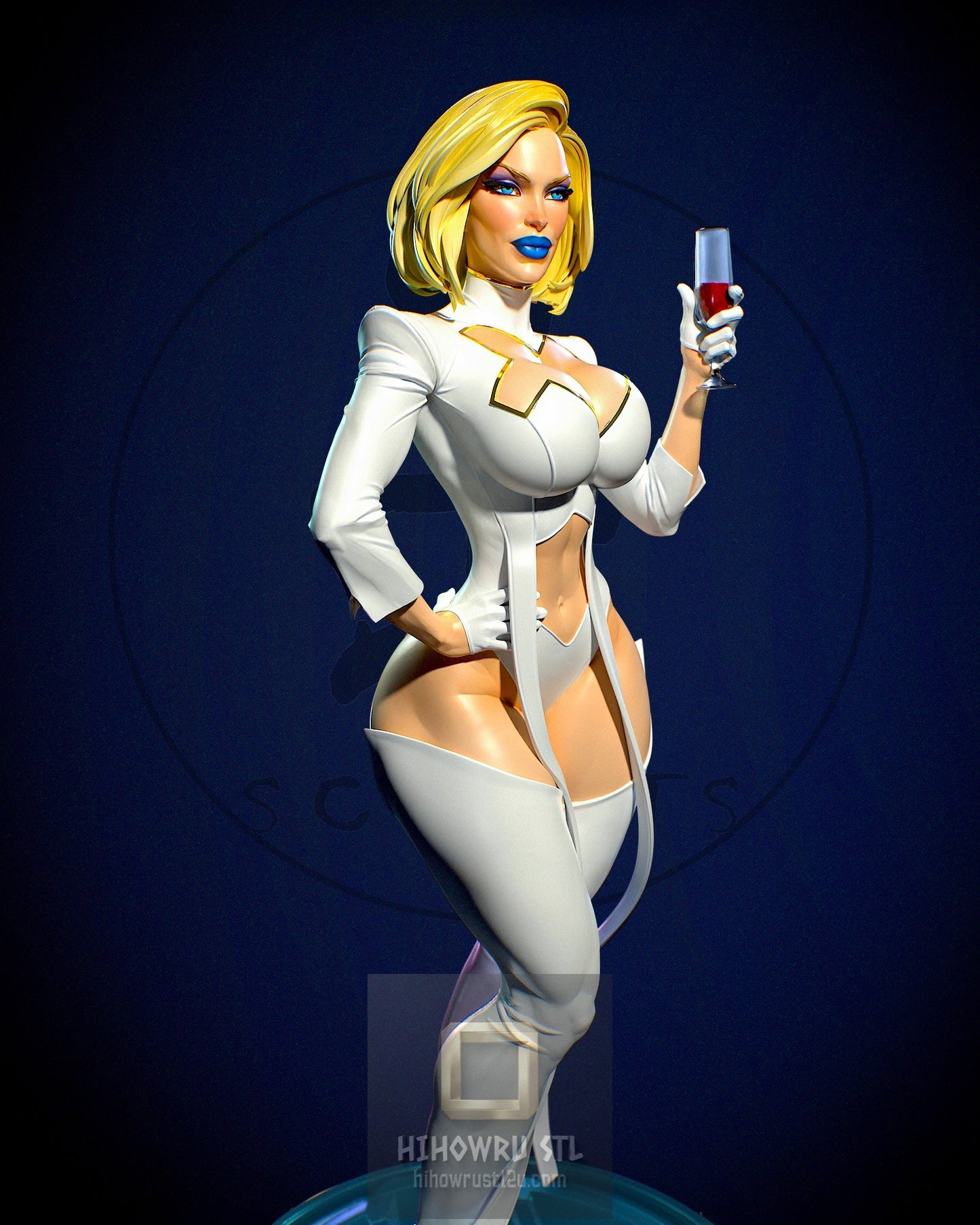 4994 Emma Frost NSFW - X-men - STL 3D Print Files