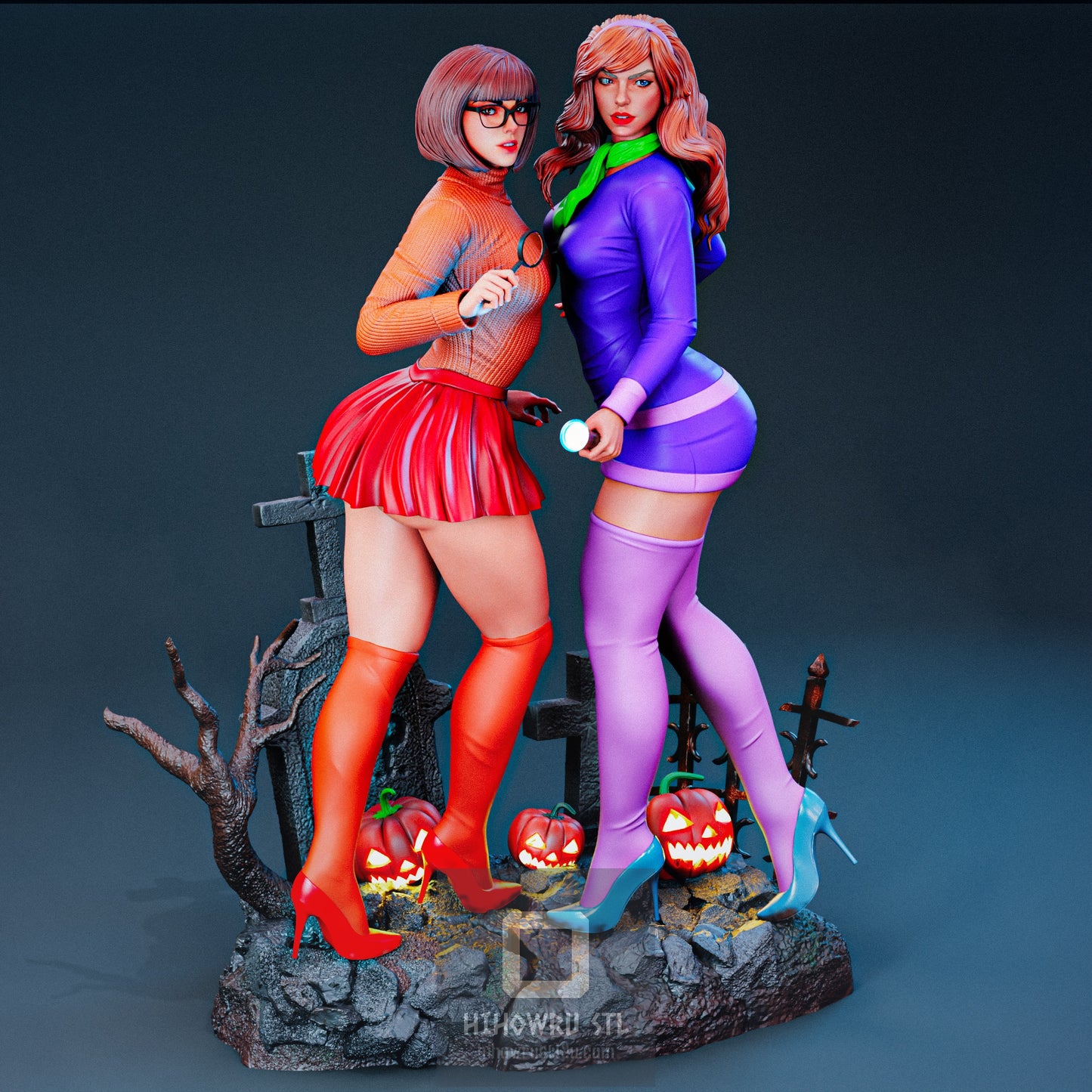 4551 Daphne and Velma NSFW - Scooby-Doo  - STL 3D Print Files