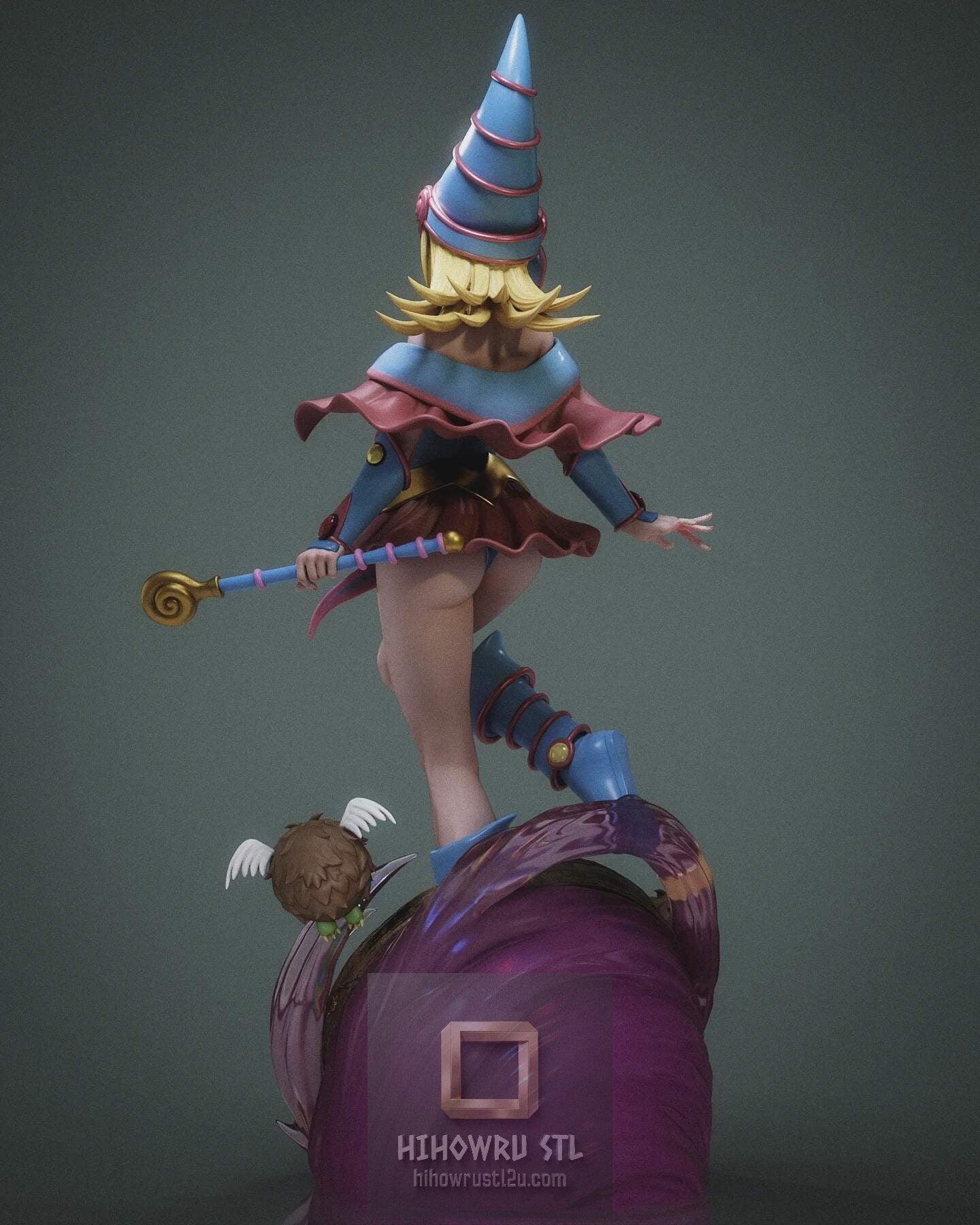 5466 Dark Magician Girl - Yu-Gi-Oh! - STL 3D Print Files