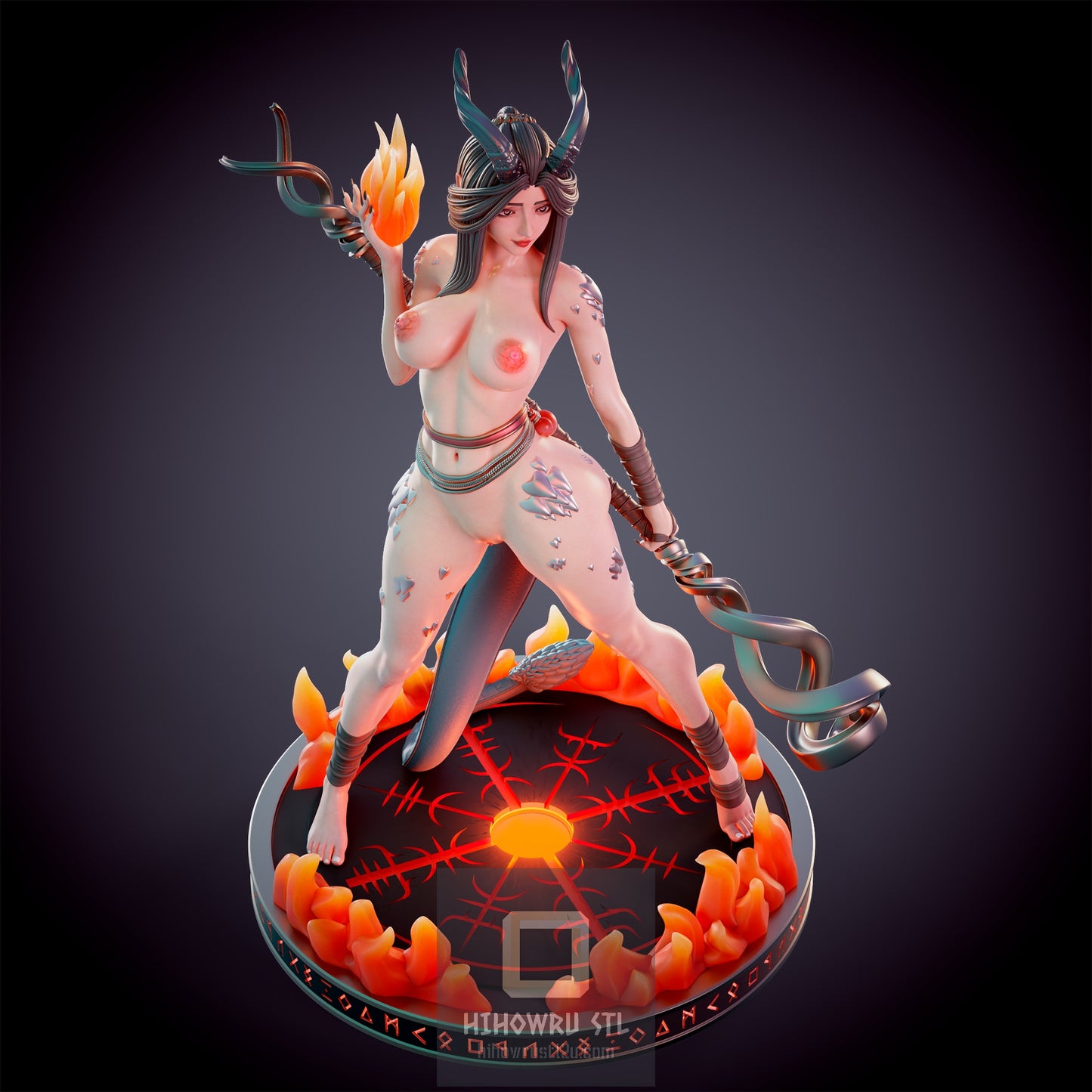 4599 Dragonborn Fire Priest NSFW - STL 3D Print Files