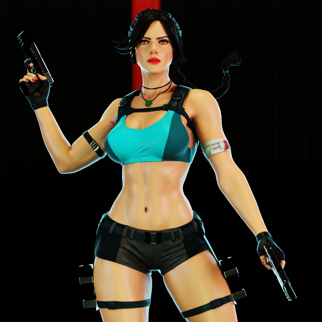 2753 Lara Croft NSFW - Tomb Raider - STL 3D Print Files