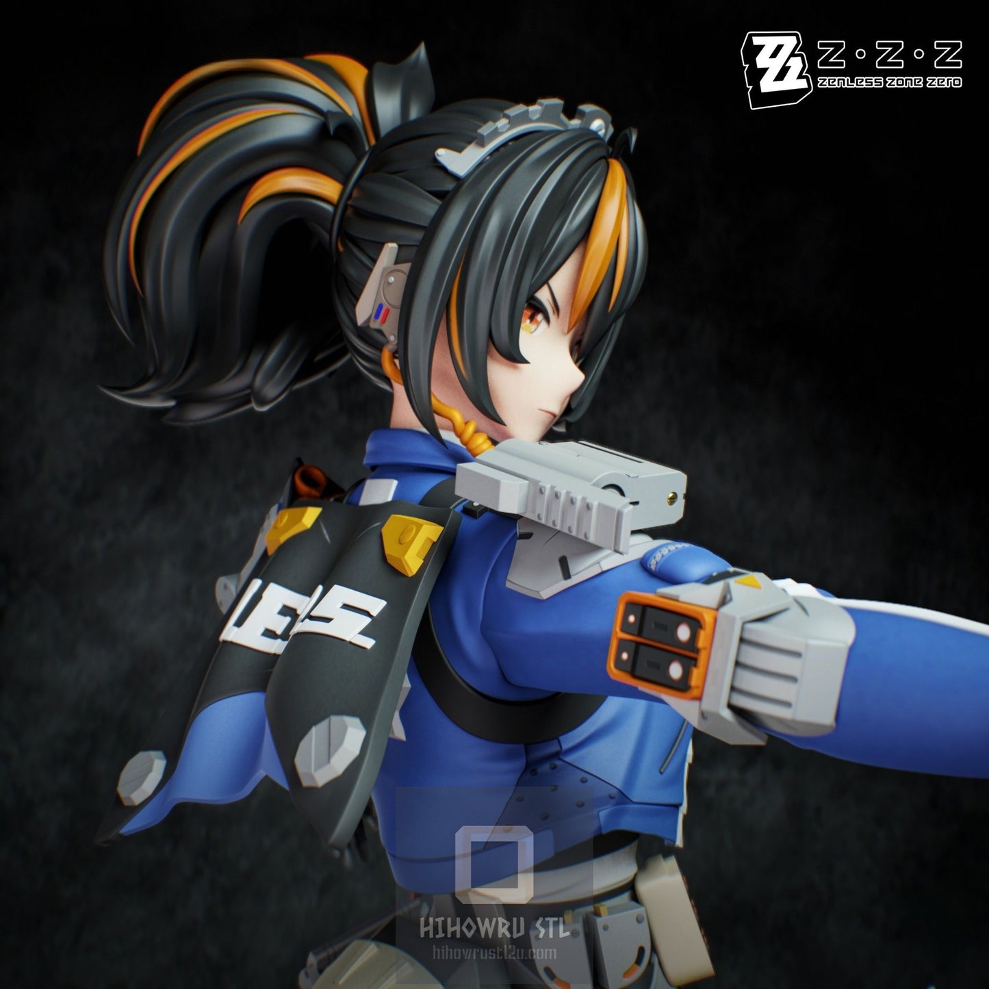 4355 Zhu Yuan - Zenless Zone Zero - STL 3D Print Files