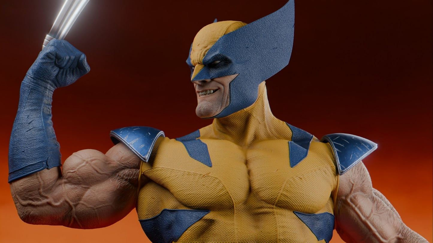 3126 WOLVERINE - X-MEN - STL 3D Print Files