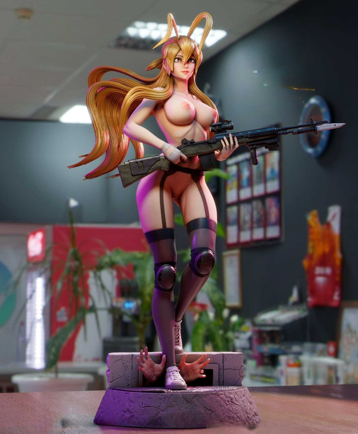 3247 Rei Miyamoto NSFW - Highschool of the Dead - STL 3D Print Files