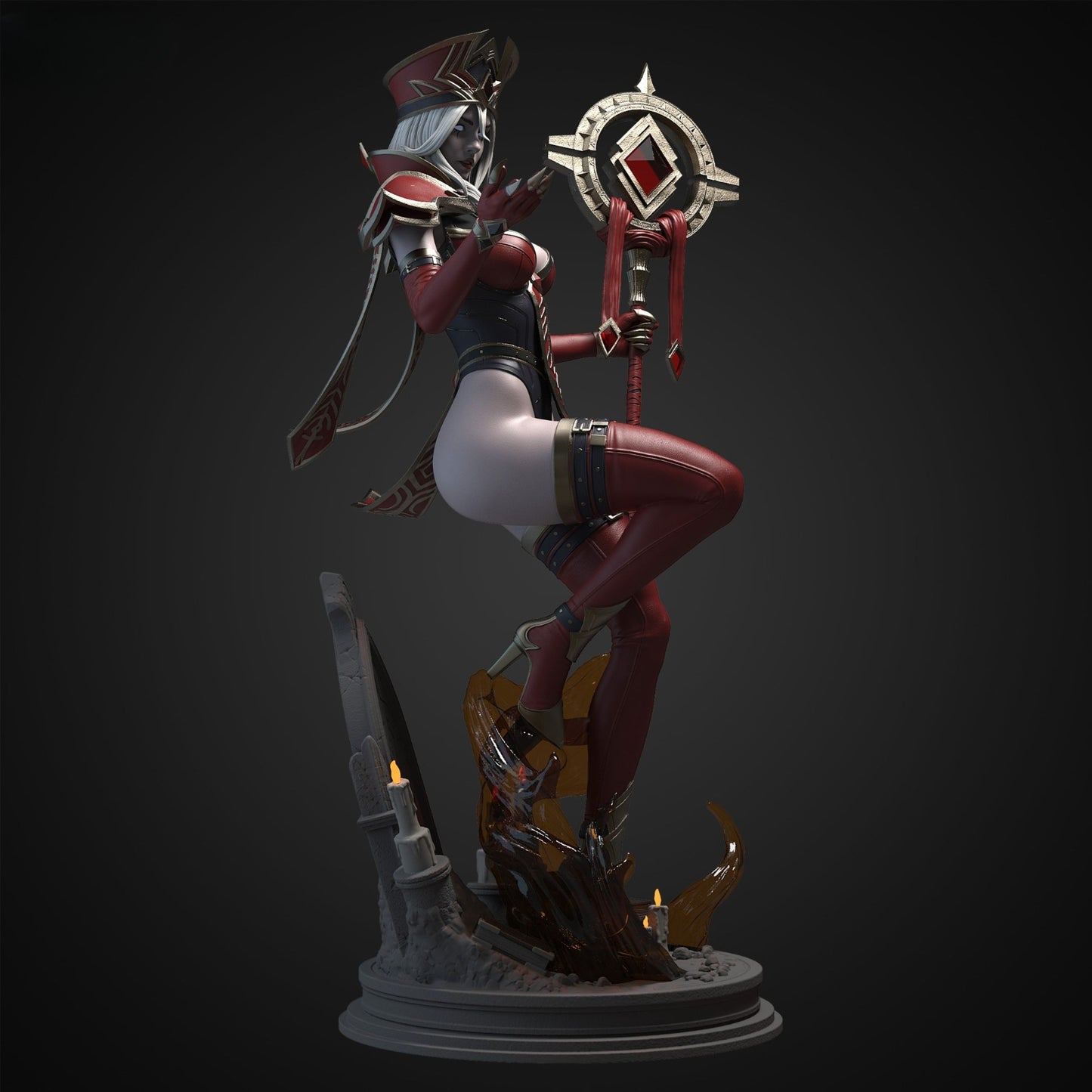 4238 Sally Whitemane NSFW - World of Warcraft - STL 3D Print Files