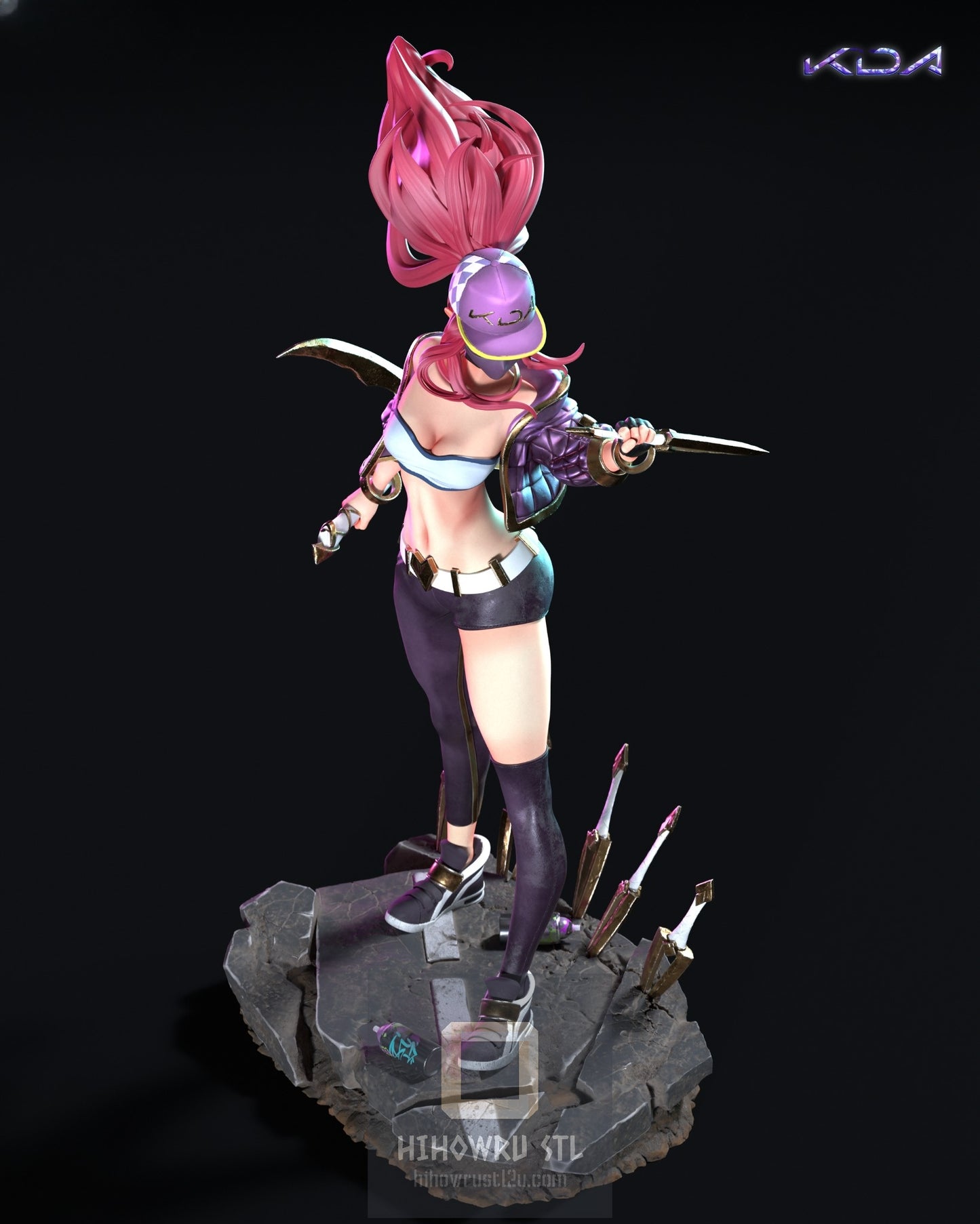 4311 Akali - K/DA  - STL 3D Print Files