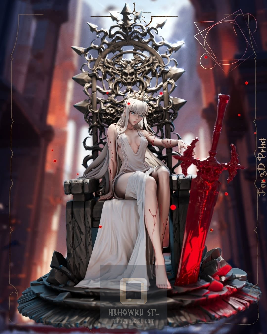 4572 Tearful Queen - STL 3D Print Files