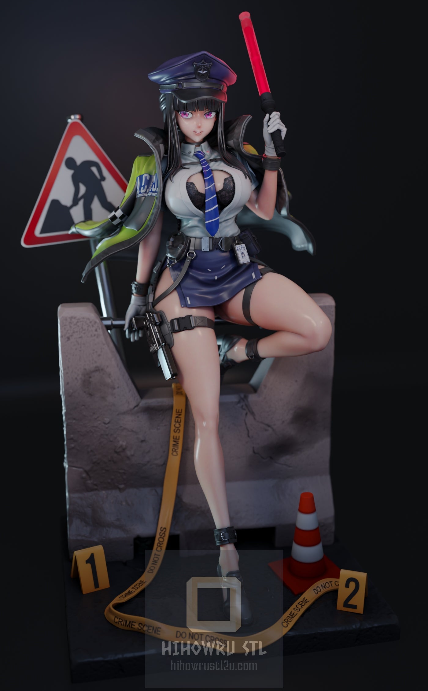 4657 D Killer Wife Secret Police NSFW - Nikke Goddess of Victory - STL 3D Print Files