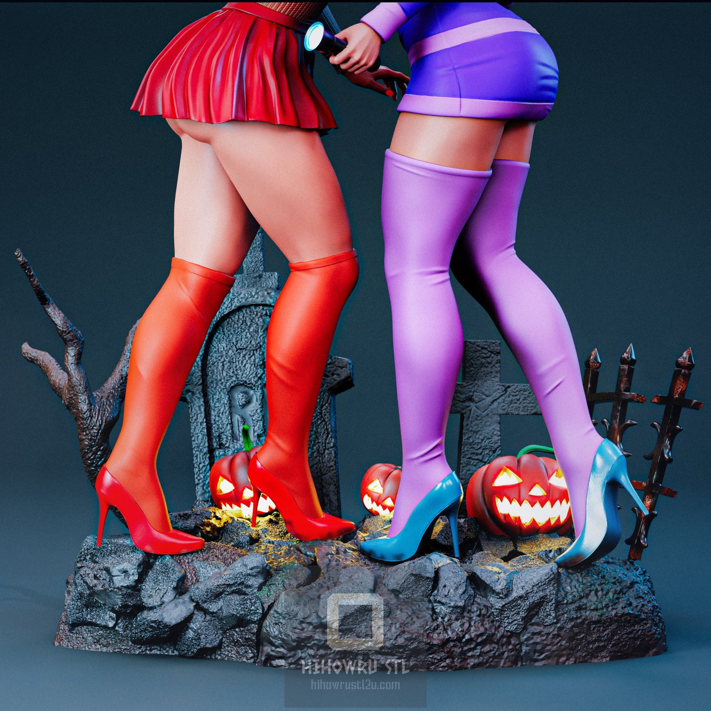 4551 Daphne and Velma NSFW - Scooby-Doo  - STL 3D Print Files