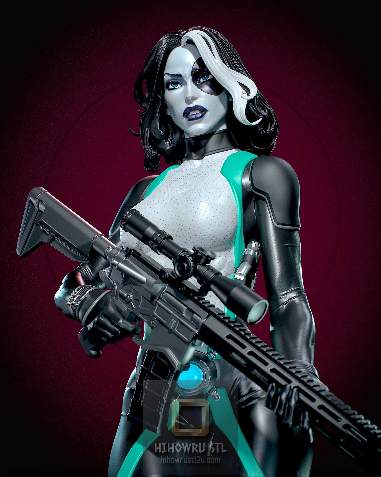 5421 Domino NSFW - Marvel Comics - STL 3D Print Files