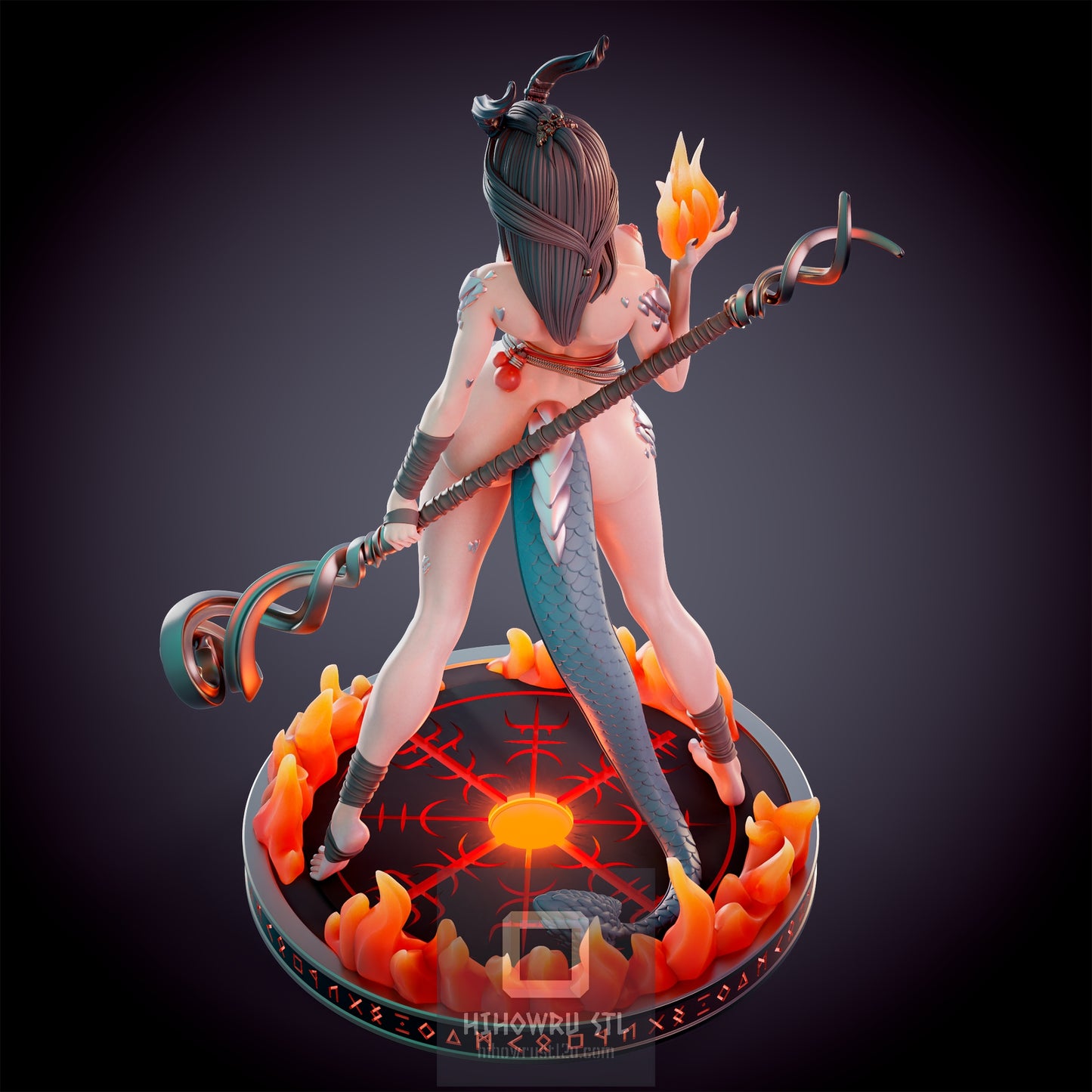 4599 Dragonborn Fire Priest NSFW - STL 3D Print Files