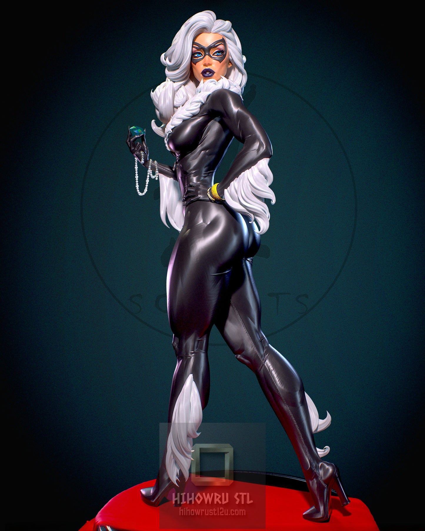 4984 Black Cat NSFW - Marvel Comics  - STL 3D Print Files