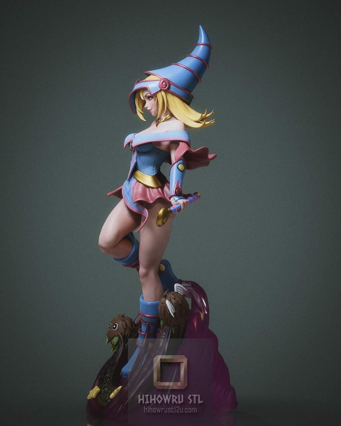 5466 Dark Magician Girl - Yu-Gi-Oh! - STL 3D Print Files